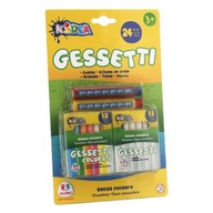 Gessetti Globo 12 pezzi bianco e 12 pezzi assortiti nei colori 37793