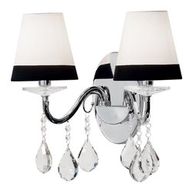 B2 Light Lampada da parete L 400 x H 300 x P 270 mm 2 x 40W E14 / 240V IP20 Cromo 0500297