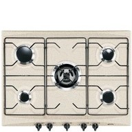 Piano cottura tipo Gas Smeg SR275AV con 5 zone di cottura con larghezza di 70 cm di colore Altri colori