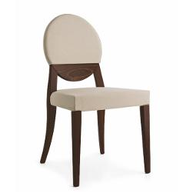 Connubia Calligaris Sedia legno soggiorno DEJA VU CB/1054 Struttura P128 fg. WENGÉ Fodera 437 Rio TORTORA