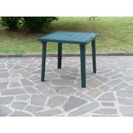 Bica Tavolo da Giardino Weekend verde Resina 80 cm 80 cm 72 cm