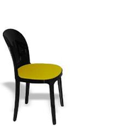 Magis Sedia in plastica Vanity Chair Nero/giallo F574 SD1510 N/G