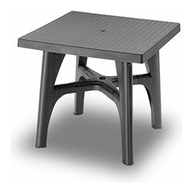 Scab Giardino Tavolo Intreccio smontabile cm 80x80 Colore Antracite 1023