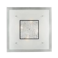 B2 Light Lampada da soffitto L 525 x H 525 x P 80 mm 4 x 60W E27 20 BIANCO 0399232