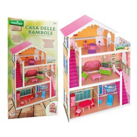 Casetta Globo Casa in legno a 3 piani 111 X 81 cm Legnoland 37916