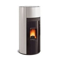 Stufa a Pellet Extraflame DOROTY Profondità 121 cm Nero, Bianco
