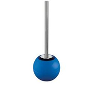 Spirella Portascopino Wc in polystirene e acciaio d. 13,5x37,5 cm color Blu lucido 10.17260