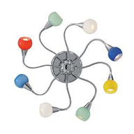 B2 Light Lampada da soffitto D 800 x H 90 mm 8 x 40W E14 IP20 CROMO 0355010