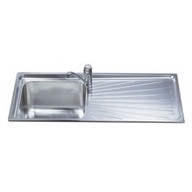 Lavello Smeg SGE116.1D una vasca forma del lavello rettangolare in acciaio inox da 1160 mm