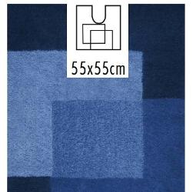 Spirella Tappeto bagno per WC acrilico cm 55x55 Blu-Azzurro 10.17388