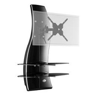 Supporto video Pavimento Meliconi Ghost Design 2000 Rotation Nero Massima capacità peso 30 kg di colore Nero