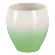 Spirella Bicchiere portaspazzolini Ø 90 x h.95 mm Bianco-Verde sfumato Bali Gradient 10.18525