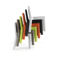 Plust Seduta Simple Chair Verniciato Trasparente Bianco C2 6257t-c2