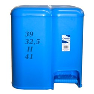 Tontarelli Pattumiera Differenziata Patty 2 scomparti Lt 13+18 cm 39x32,5xh41 Azzurro 8105205788