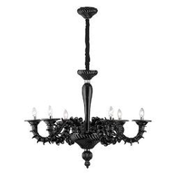 B2 Light Lampada a sospensione D 950 x H min 900 / max 1950 mm 6 x 40W E14 IP20 Nero 0354342