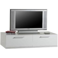 Composad Base soggiorno due cassetti colore laccato bianco 120x30 BS3005