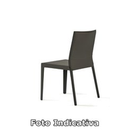 Cattelan Sedia Margot Telaio - Xl Cuoio 50 Tortora Cuciture Nere