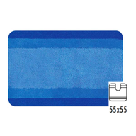 Spirella Tappeto per bagno base WC Polyestere acrilico cm 55x55 Blue 10.09205