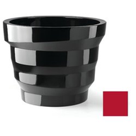 Plust Vaso in Polietilene Rebelot 55 Altezza 42 cm Rosso Orientale Laccato Indoor/Outdoor 6532-D7