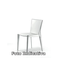Cattelan Sedia Beverly Cuoio 67 Avorio Cuciture Beige