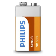 Batteria Philips 6F22L1B/10 di tipo 6F22 con voltaggio da 9 V