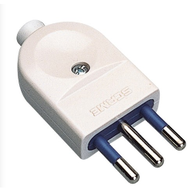 Polypool Spina elettrica 10 A 2P+T 250 V bianca 457