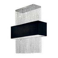B2 Light Lampadario a Sospensione L 800 x H min 300 / max 930 x P 300 mm max 5 x 60W E27 / 240V IP20 Nero 0500494