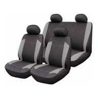 Colzani Set completo Omega coprisedili Universali per autovettura tessuto polyestere Nero e Grigio Start 9228