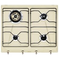 Piano cottura tipo Gas Smeg SRV864PO con 4 zone di cottura con larghezza di 60 cm di colore Altri colori