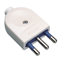 Polypool Spina elettrica 16A 2P+T 250 V bianca 461