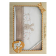 Lenzuola lettino Gerrybaby Set Lux Monamis Sabbia 4421.1