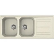 Lavello Smeg LZ116P 2 vasche forma del lavello rettangolare in sintetico da 1160 mm