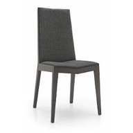 Connubia Calligaris Sedia legno soggiorno ASTRID CB/1429 Struttura P201 fg. NOCE Sedile 1SA3 Berna SABBIA