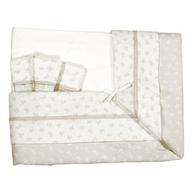 Lenzuola lettino Baby Idea Set lenzuola Fiocco Beige L2600BE