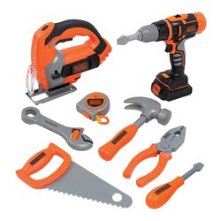 Officina Smoby Set attrezzi Black&Decker 8 pezzi 7600360114
