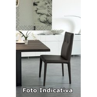 Cattelan Sedia Agatha Flex 49x59x95h Pelle Pl71 Bianco Perlato Lucido