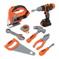 Officina Smoby Set attrezzi Black&Decker 8 pezzi 7600360114