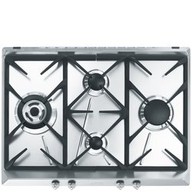 Piano cottura tipo Gas Smeg SRV574GHN3 con 4zone di cottura con larghezza di 70 cm colore Inox