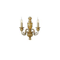 B2 Light Lampada da parete L 330 x H 380 x P 170 mm 2 x 40W E14 IP20 Oro Ant 0354828