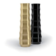 Plust Vaso in Polietilene Roo Altezza 175 cm Nero Laccato Indoor/Outdoor 6535-07
