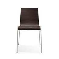 Connubia Calligaris Sedia metallo cucina ONLINE CB/102 Struttura P77 mt. CROMATO Sedile P27 mul.fin. NATURAL