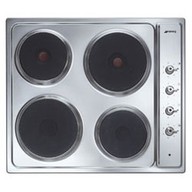 Piano cottura tipo Elettrici Smeg SE435X con 4 zone di cottura con larghezza di 60 cm di colore Inox