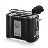 Tostapane Ariete TOAST TIME - 124 500 Spegnimento Automatico Nero/Silver Vassoio Briciole Rimovibile