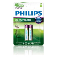 Batteria Ricaricabile Philips R03B2A80/10 - MultiLife con tecnologia Nickel Metal-Hydride 800 mAh 1/2 V AAA