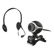 Webcam Trust Webcam + Cuffia/Mic.17028 exis chat 640x480 17028