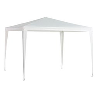 Amicasa Gazebo Acciaio metri 3x3 Bianco 90g Polietilene PE