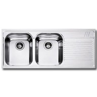 Lavello Franke AMX 621 Inox - Armonia 2 vasche forma del lavello Lineare o sx