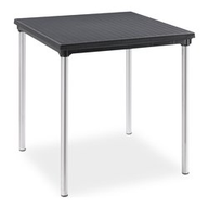 Scab Design Tavolo sovrapponibile cm. 70 x 70 antracite - gambe alluminio anodizzato 2187__81_