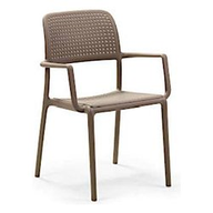 Nardi Poltrona da Esterno Polipropilene fiberglass trattato anti-UV 58,5 cm 59 cm 86 cm Tortora 40242.10.000