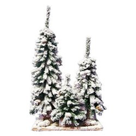Alberi di Natale Amicasa Composizione 3 alberini innevati 305.10785